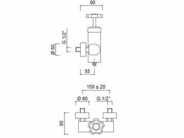 GIÒ CRYSTAL - GIÒ - F3508/S - 2 hole shower tap by Rubinetteria Giulini - view 3